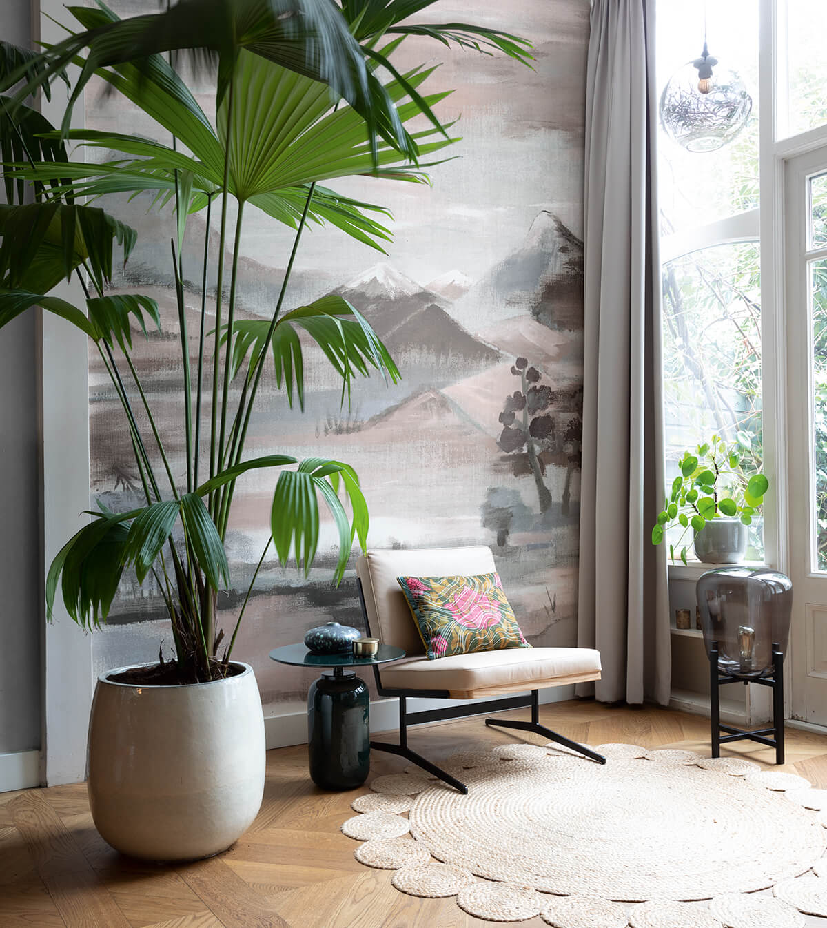 Murales, papel mural y mural flores