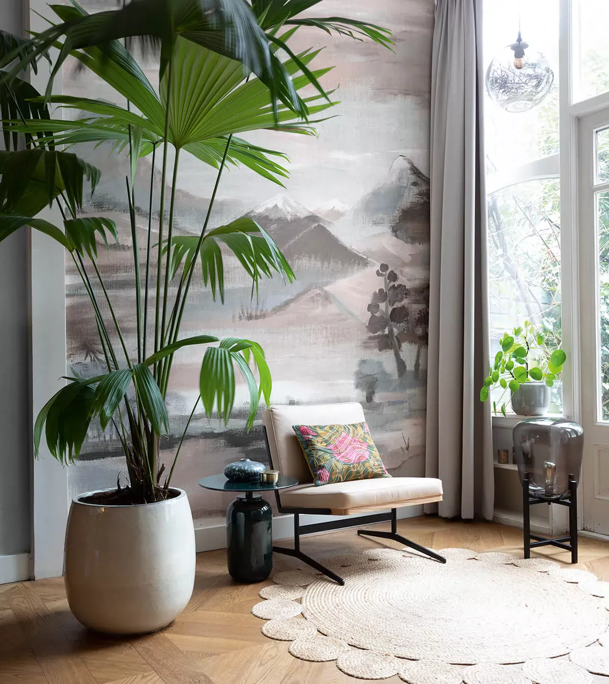 Murales, papel mural y mural flores