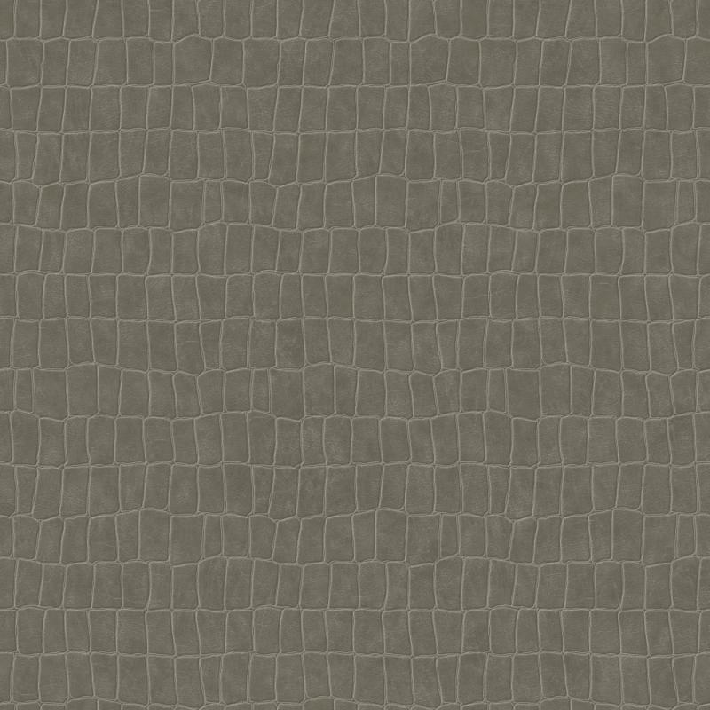Papel tapiz Papel tapiz piel de cocodrilo marrón agrisado - Decora Pro