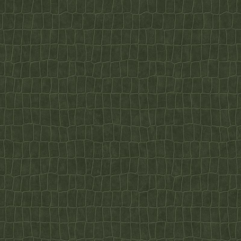 Papel tapiz Papel tapiz piel de cocodrilo verde oliva agrisado - Decora Pro