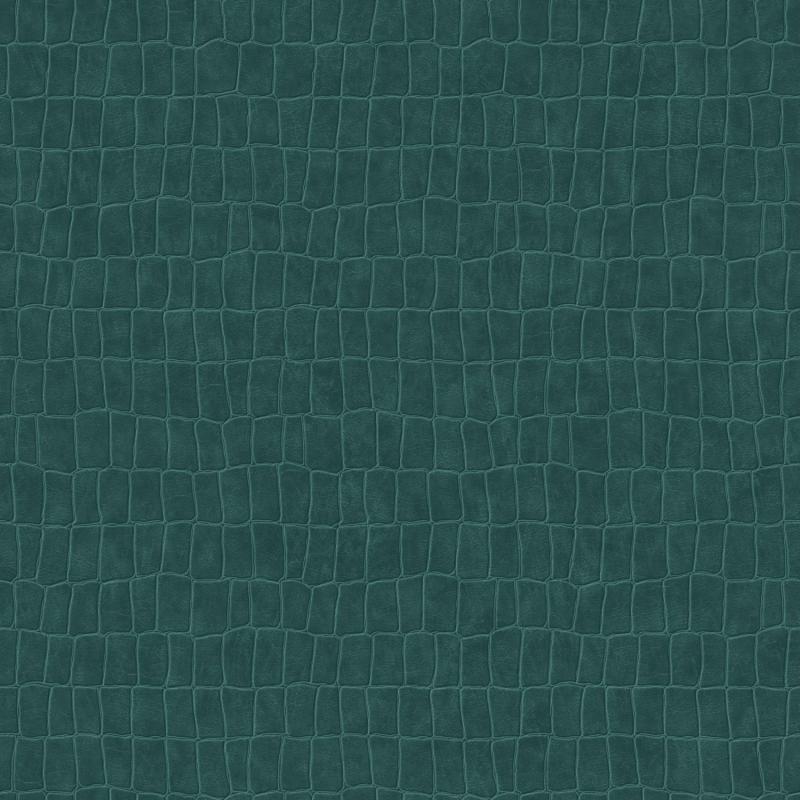 Papel tapiz piel de cocodrilo verde esmeralda