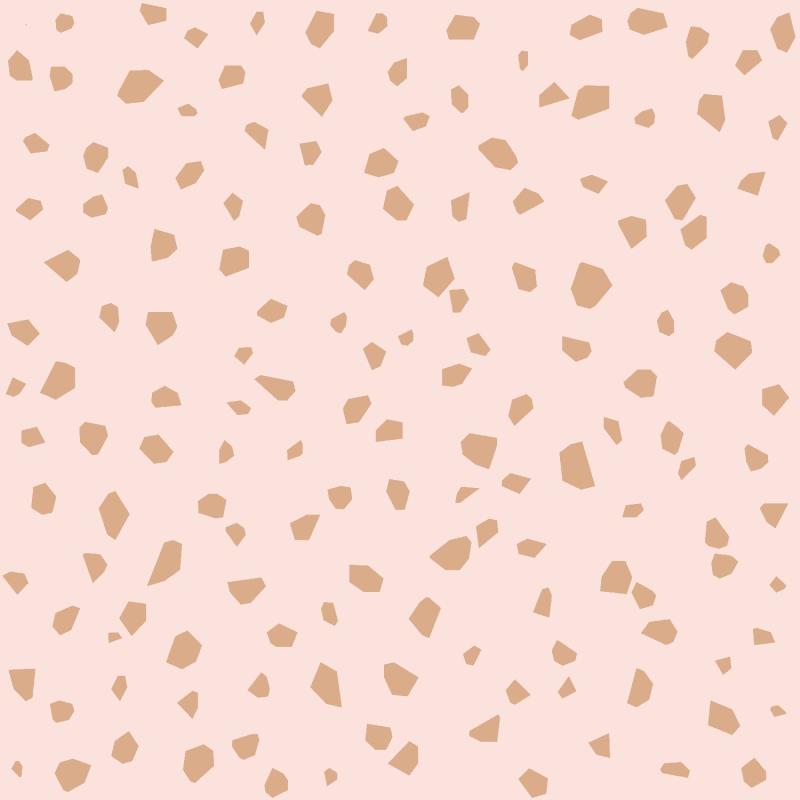 Papel tapiz Papel tapiz terrazo rosa suave y oro rosa - Decora Pro