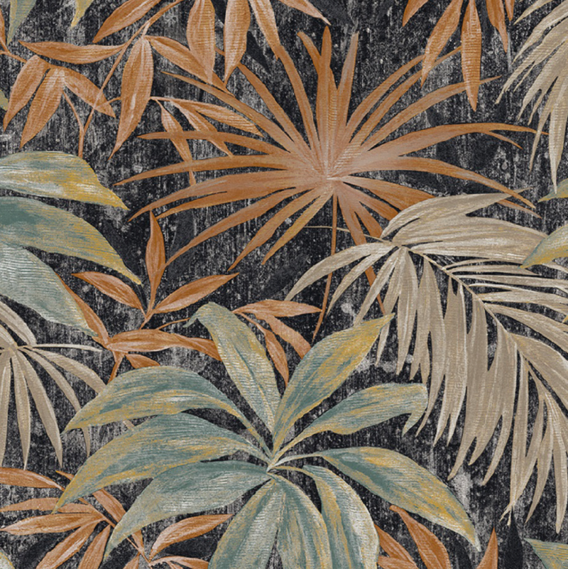 Papel tapiz Papel Tapiz Beige Tropical Black - Decora Pro