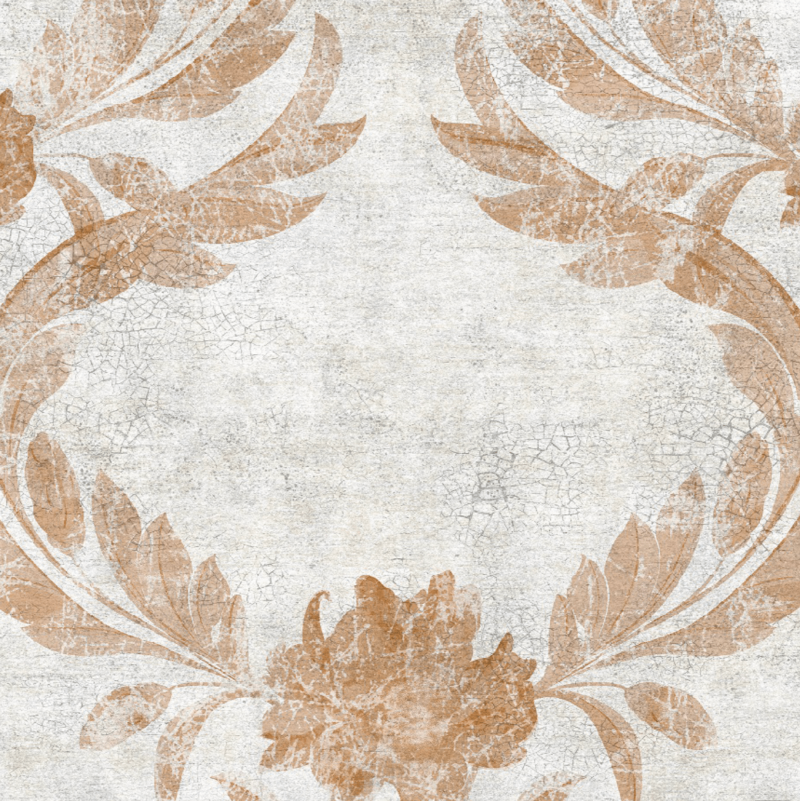 Papel tapiz Papel Tapiz Classic Flower Crown Café - Decora Pro