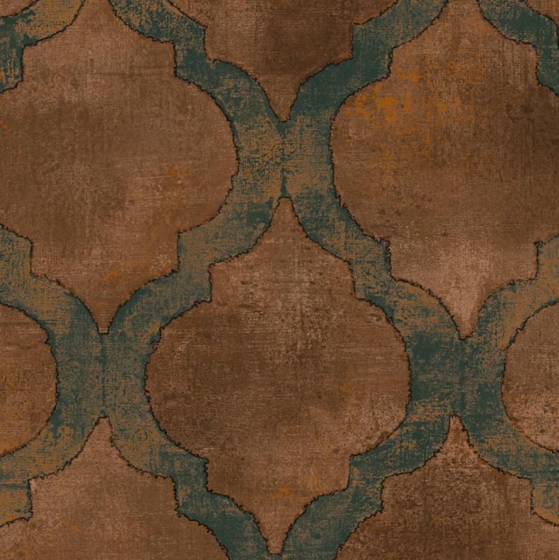Papel tapiz Papel Tapiz Rhomb Café - Decora Pro