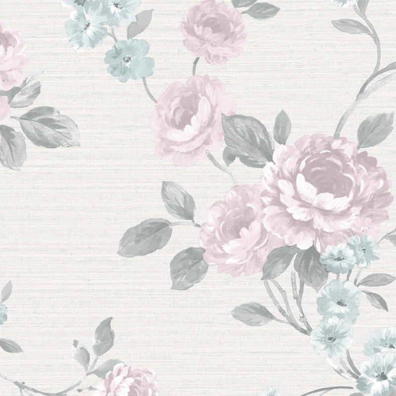 Papel tapiz Papel Tapiz Roses Light Pink - Decora Pro