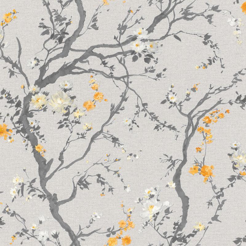 Papel tapiz Papel Tapiz Emil & Hugo Colección Sakura SAKURA FROZEN GREY 291260 - Decora Pro
