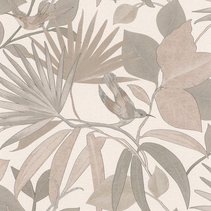 Papel tapiz Papel Tapiz Emil & Hugo Colección Sakura ELDORADO COTTON WHITE-NATURAL 291451 - Decora Pro