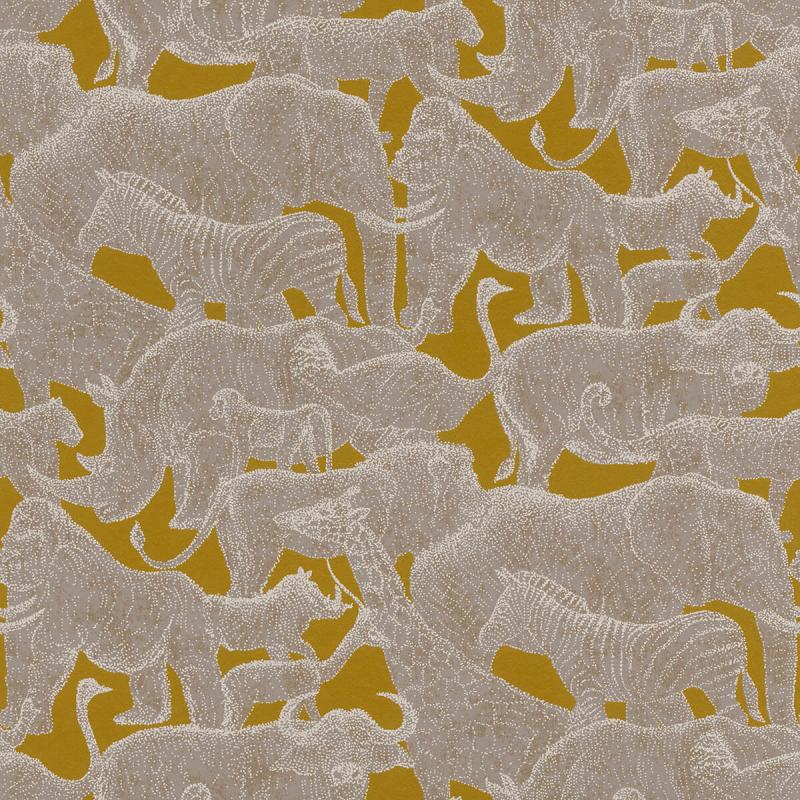 Papel tapiz Papel Tapiz Emil & Hugo Colección Sakura SAFARI COGNAC-MUD GREY 291581 - Decora Pro